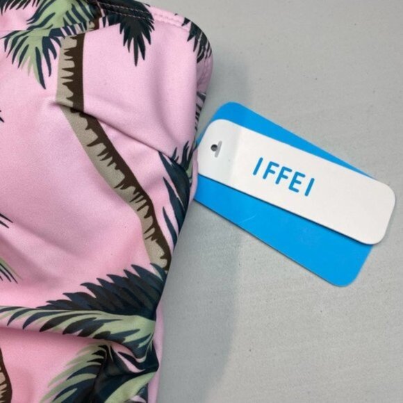 NWT IFFEI One Piece Swimsuit Palm Print Sz XL - Picture 6 of 7